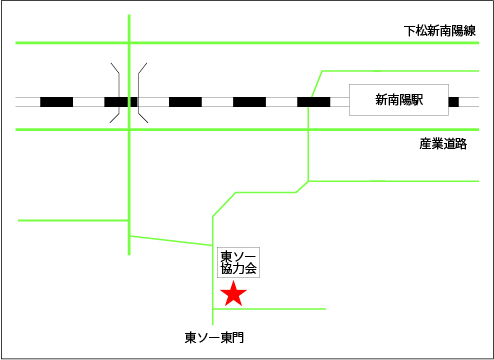 地図　新南陽営業所